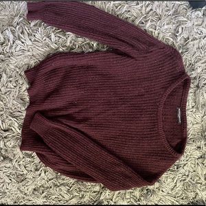 Maroon Knit Sweater